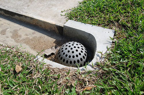 Dome shaped outdoor drain cover